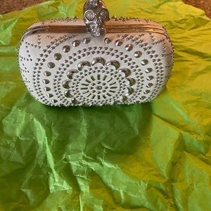 Alexander McQueen Brittania Studded Clutch Purse